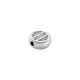 Enameled Zamak Bead Round Santa's Belt 11/5mm Ø2.4mm