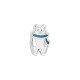 Enameled Zamak Bead Bear 11x17mm/6mm Ø2.4mm