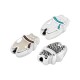 Enameled Zamak Bead Bear 11x17mm/6mm Ø2.4mm