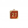 18K Gold/ Transparent Rubi Red