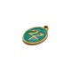 Enameled Stainless Steel 304 Lucky Charm Oval "27" 10x15mm