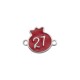 Enameled Stainless Steel 304 Pomegranate "27" 15x12mm