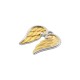  Stainless Steel 304 Pendant Angel Wings 9x29mm