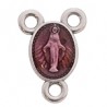 999° Silver Antique Plated/ 5µm/ Transparent Pink