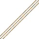 Chaîne à Billes en Laiton. Coupe Diamant. 1.5 mm