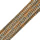 Chaîne à Billes en Laiton. Coupe Diamant. 1.5 mm