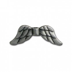 Passant Ailes d'Ange en Métal/Zamac, 31x11mm