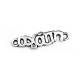 Conector de Metal Zamak con frase´´ αγαπη'' 8χ22mm