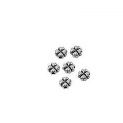 Perle en Zamak Trèfle à Quatre Feuilles 7 mm Ø1.9 mm