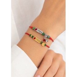 Enameled Zamak Slider "Τύχη" 18x6mm/4mm Ø2.2mm