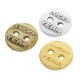 Bouton Porte-Bonheur rond en Zamak « Lucky YEAR » 16 mm