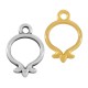 Colgante de Metal Zamak Granada 10mm