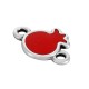 Enameled Zamak Connector Pomegranate 8x9mm