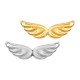 Zamak Pendant Angel Wings 10x30mm/3mm Ø1.5mm