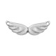 Zamak Pendant Angel Wings 10x30mm/3mm Ø1.5mm
