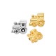Zamak Bead Train 16x14mm/4mm Ø1.7mm