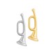 Zamak Pendant Trumpet 13x37mm