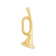 Zamak Pendant Trumpet 13x37mm