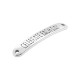 Zamak Connector "CELEBRATE EACH DAY" 7x40mm/2mm Ø1.8mm