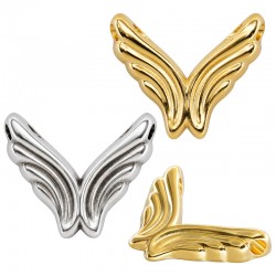 Zamak Pendant Angel Wings 33x25mm/5.4mm