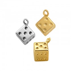 Zamak Charm Dice 16.5x20mm/18mm