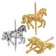 Zamak Connector Horse 33x38mm/8mm