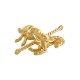 Zamak Connector Horse 33x38mm/8mm