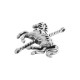 Zamak Pendant Horse 33x38mm/8mm