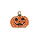Enameled Zamak Pendant Pumpkin 20.6x19.1mm