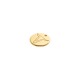 Zamak Charm Round Bull Head 12mm/2mm Ø1.2mm