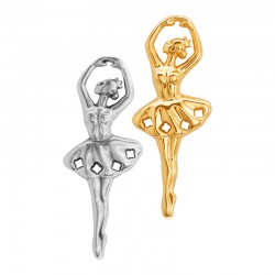 Zamak Pendant Ballerina 22x56mm/8mm