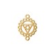 Zamak Connector The Throat Chakra 15x20mm/1.3mm Ø1.5mm
