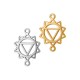 Zamak Connector The Solar Plexus Chakra 14x20mm/1.3mm Ø1.3mm