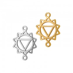 Zamak Connector The Solar Plexus Chakra 14x20mm/1.3mm Ø1.3mm
