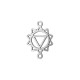 Zamak Connector The Solar Plexus Chakra 14x20mm/1.3mm Ø1.3mm