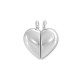 Zamak Charm Heart  9x16mm/10mm Ø2.3mm (2pcs/Set)