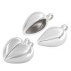 Zamak Charm Heart  9x16mm/10mm Ø2.3mm (2pcs/Set)