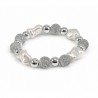 Silver/ White