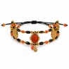 24K Gold Plated/ 0.12µm/ Black/ Orange