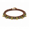 24K Gold Plated/ 0.12µm/ Green/ Brown