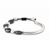 999° Silver Antique Plated/ 5µm/ Black