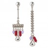 999° Silver Antique Plated/ 5µm/ Red/ Lilac