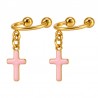 18K Gold/ Pink