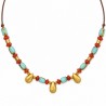 Gold/ Turquoise/ Red/ Multi