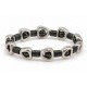 Industrial Bracelet with Hematite Spacers & Metal Elements