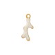 Breloque Corail en Acier Inoxydable 304 émaillé 5 x 14 mm/1,9 mm
