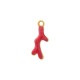 Enameled Stainless Steel 304 Charm Coral 5x14mm/1.9mm