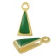Enameled Zamak Bail Slider Triangle 7x12mm Ø10.2x2.2mm