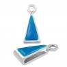 999° Silver Antique Plated/ Fluo Blue