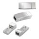 Stainless Steel 304 Magnetic Clasp 23.7x8mm Ø5.5x3mm